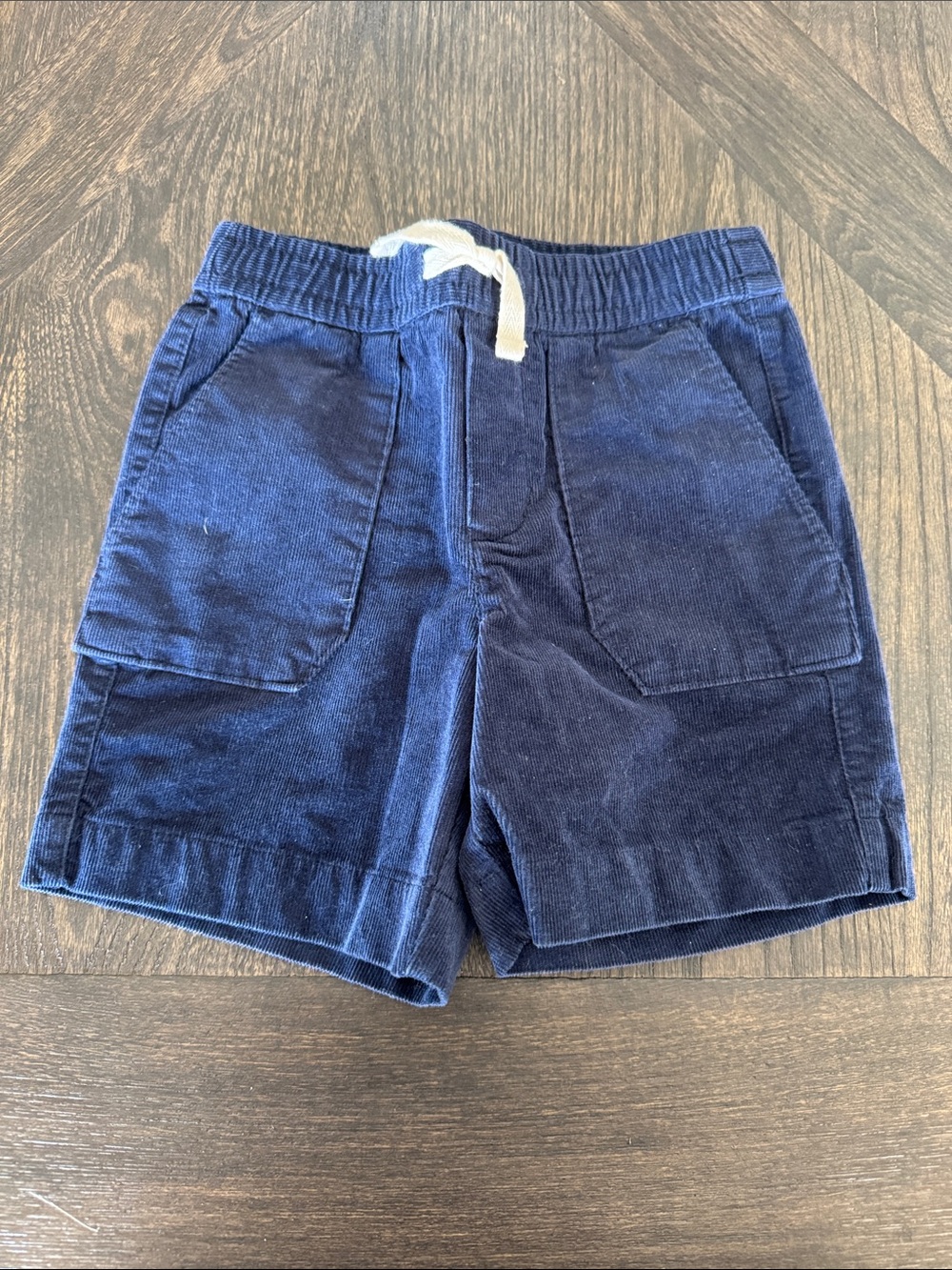Janie and Jack Navy Corduroy Shorts Size 3